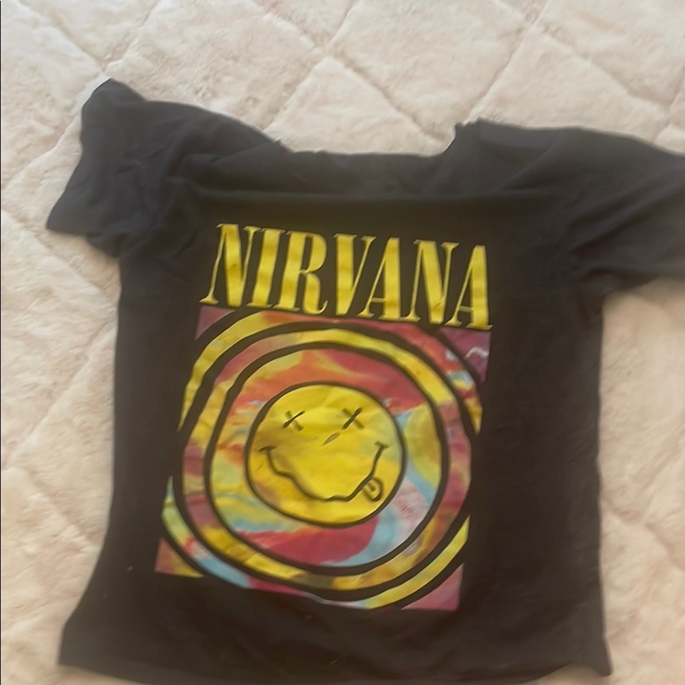 Nirvana Kids Black Graphic T-Shirt